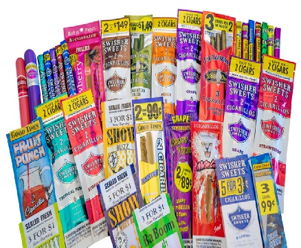 Several cigarette packages displaying various types of cigarettes.