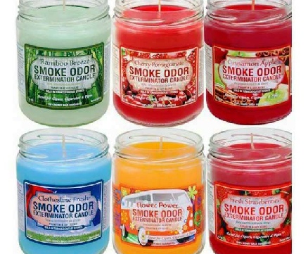 a group of colorful candles
